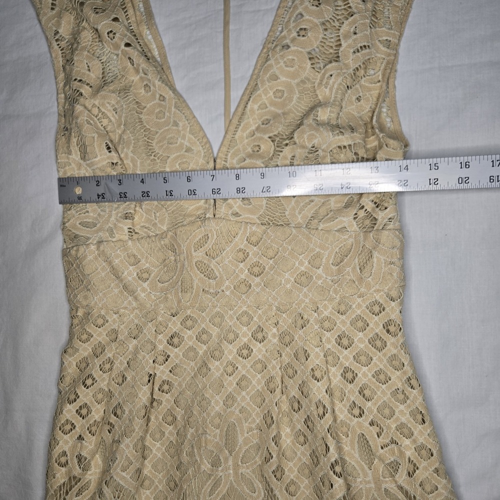 Free People Dress One Million Lovers Lace Mini Dress Size 4 Side Zip Sleeveless - Picture 10 of 12
